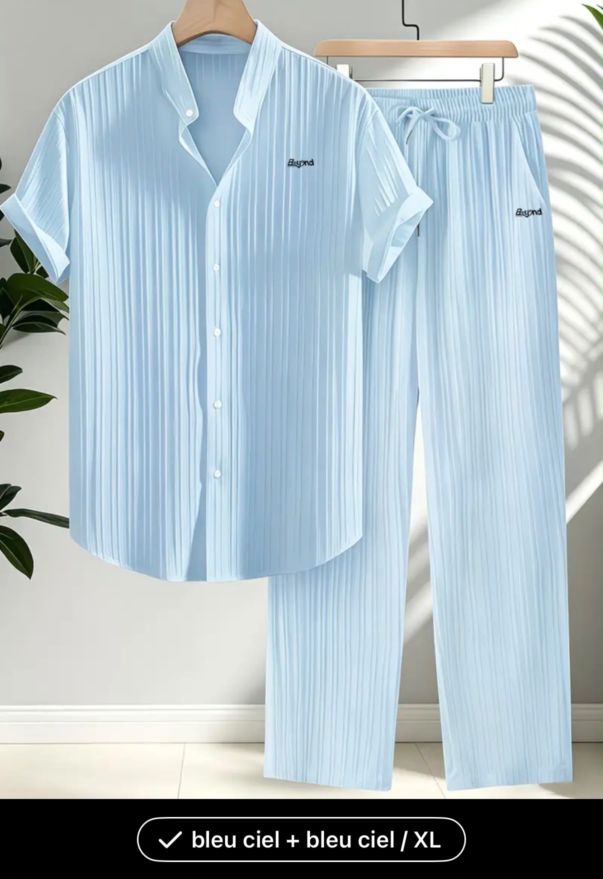 Loungewear-Set «Beyond», Hemd & Hose