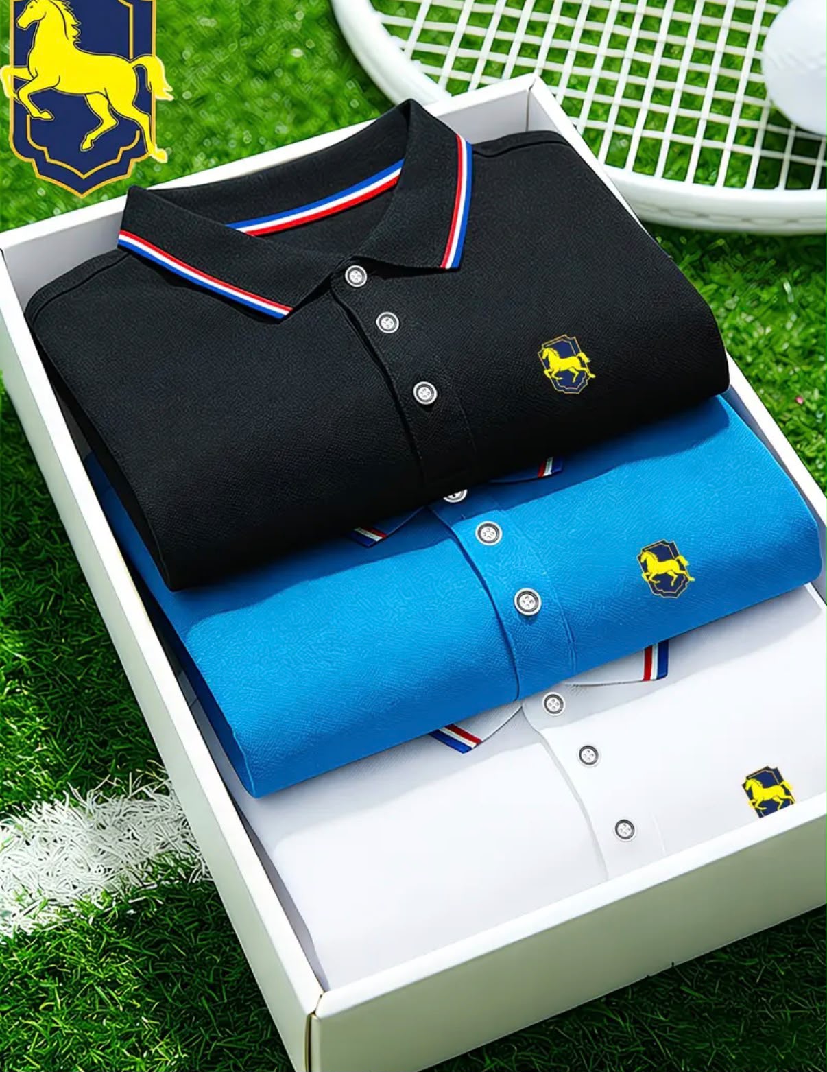 Polo-Shirt Geschenkbox, 3er-Set